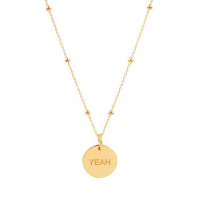 Kette mit Goldplättchen
