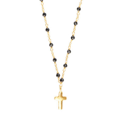 KETTE ONYX & KREUZ