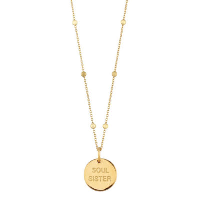 Spruchkette Soulsister gold